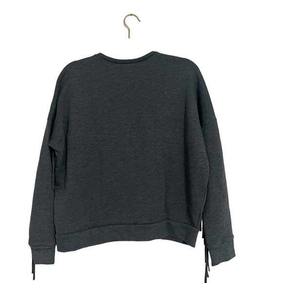 Zara Trafaulic striped sweatshirt with fringe details - Picture 2 of 7